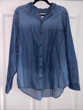 So Favorite Button Down Shirt Size XL - 100% Cotton Denim